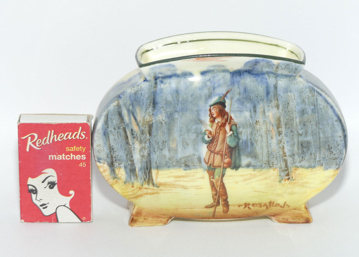 Royal Doulton Shakespearean Rosalind oval flat vase