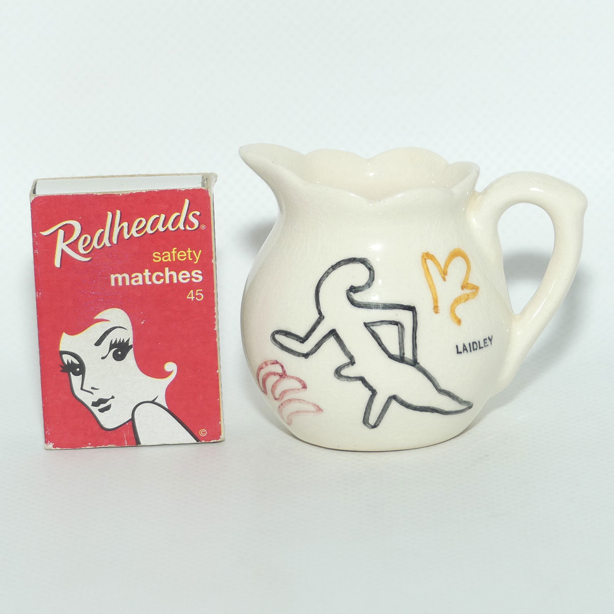 Australian Pottery jug | LAIDLEY and Aboriginal Motif by Rose Noble