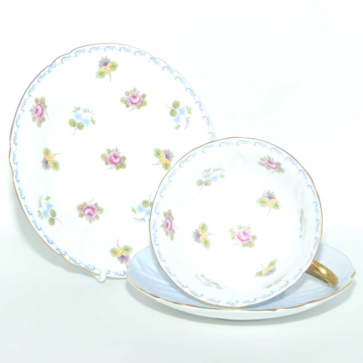 Shelley Oleander shape trio | Rose, Pansy, Forget me Not | #1