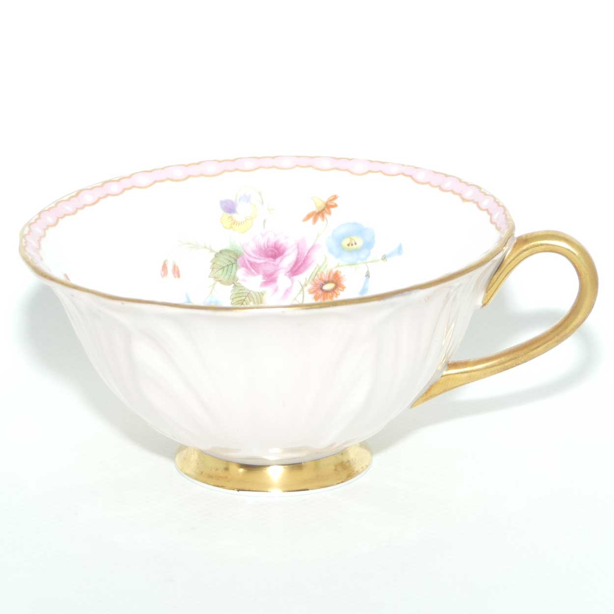 Shelley Oleander shape trio | Rose and Red Daisy with Pink exterior | #1