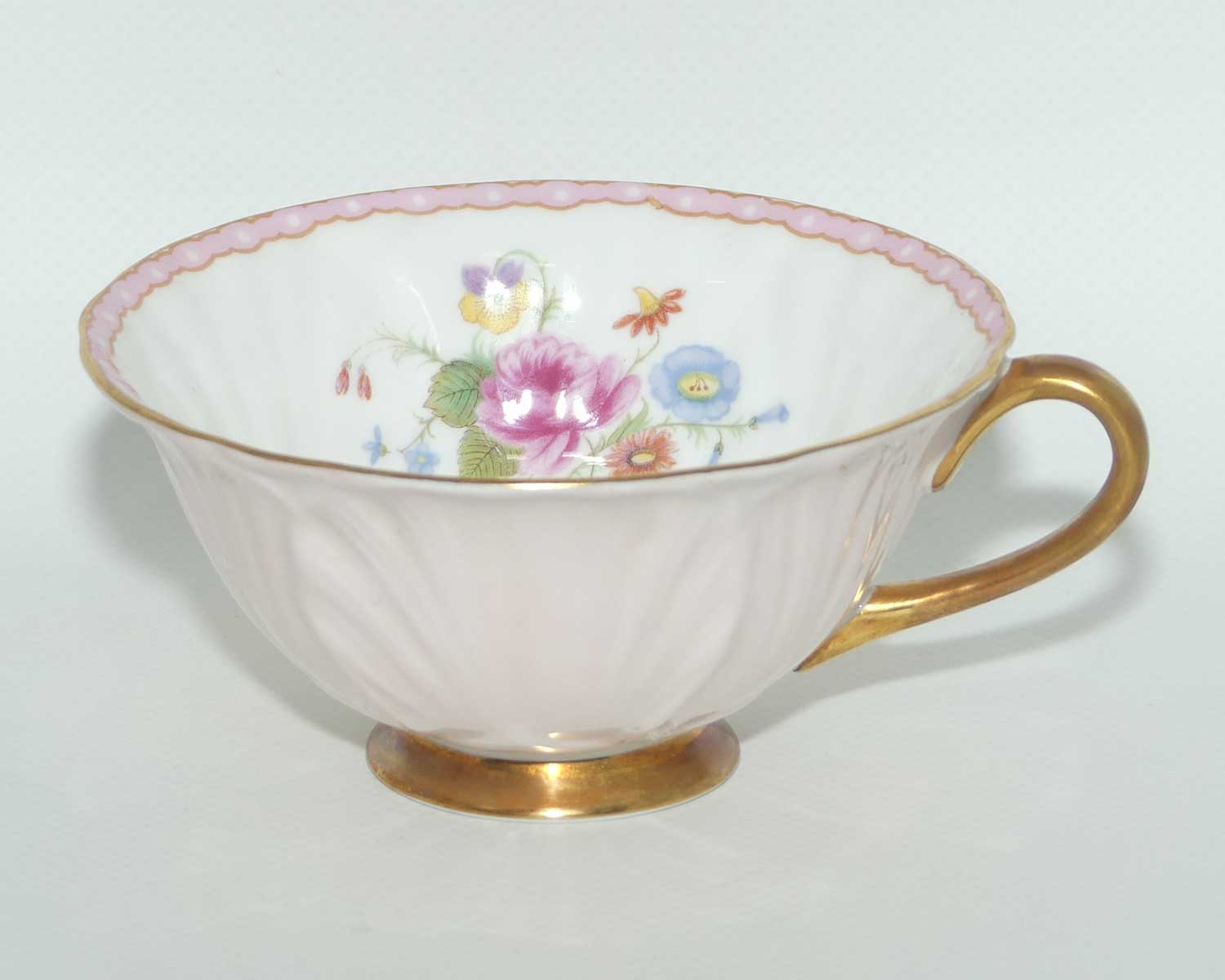 Shelley Oleander shape trio | Rose and Red Daisy with Pink exterior | #2