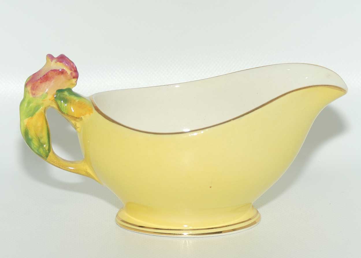 Royal Winton Rosebud pattern mayonnaise jug and saucer | Yellow Body