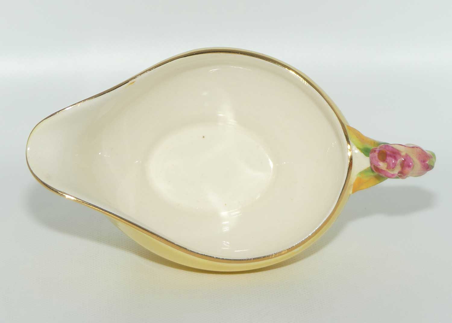 Royal Winton Rosebud pattern mayonnaise jug and saucer | Yellow Body