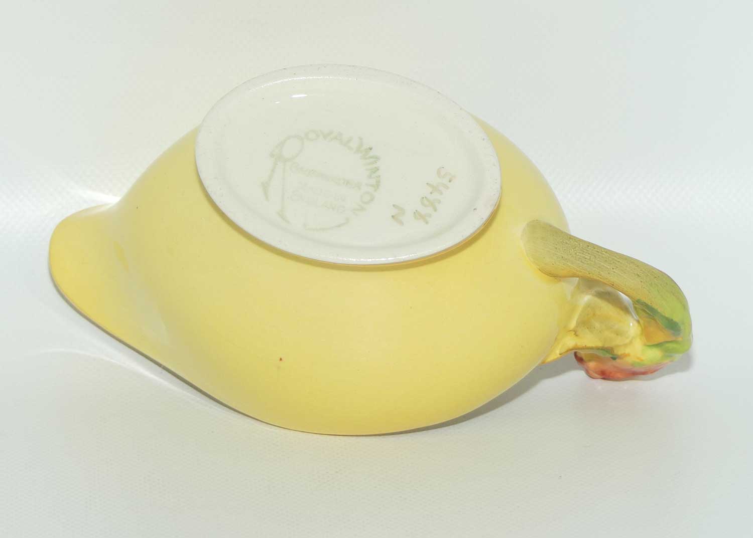 Royal Winton Rosebud pattern mayonnaise jug and saucer | Yellow Body