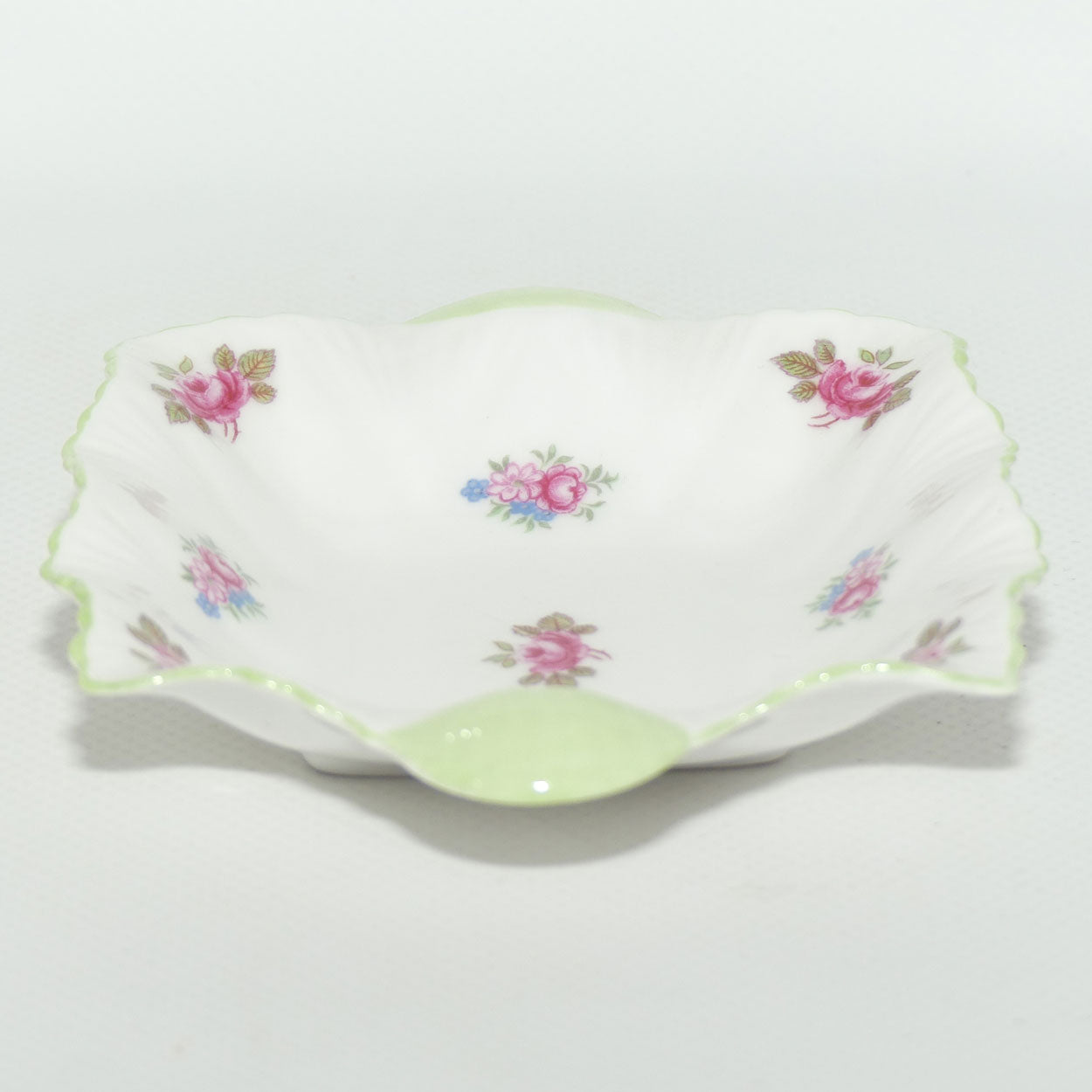 Shelley Rosebud tab handled pin dish | #2