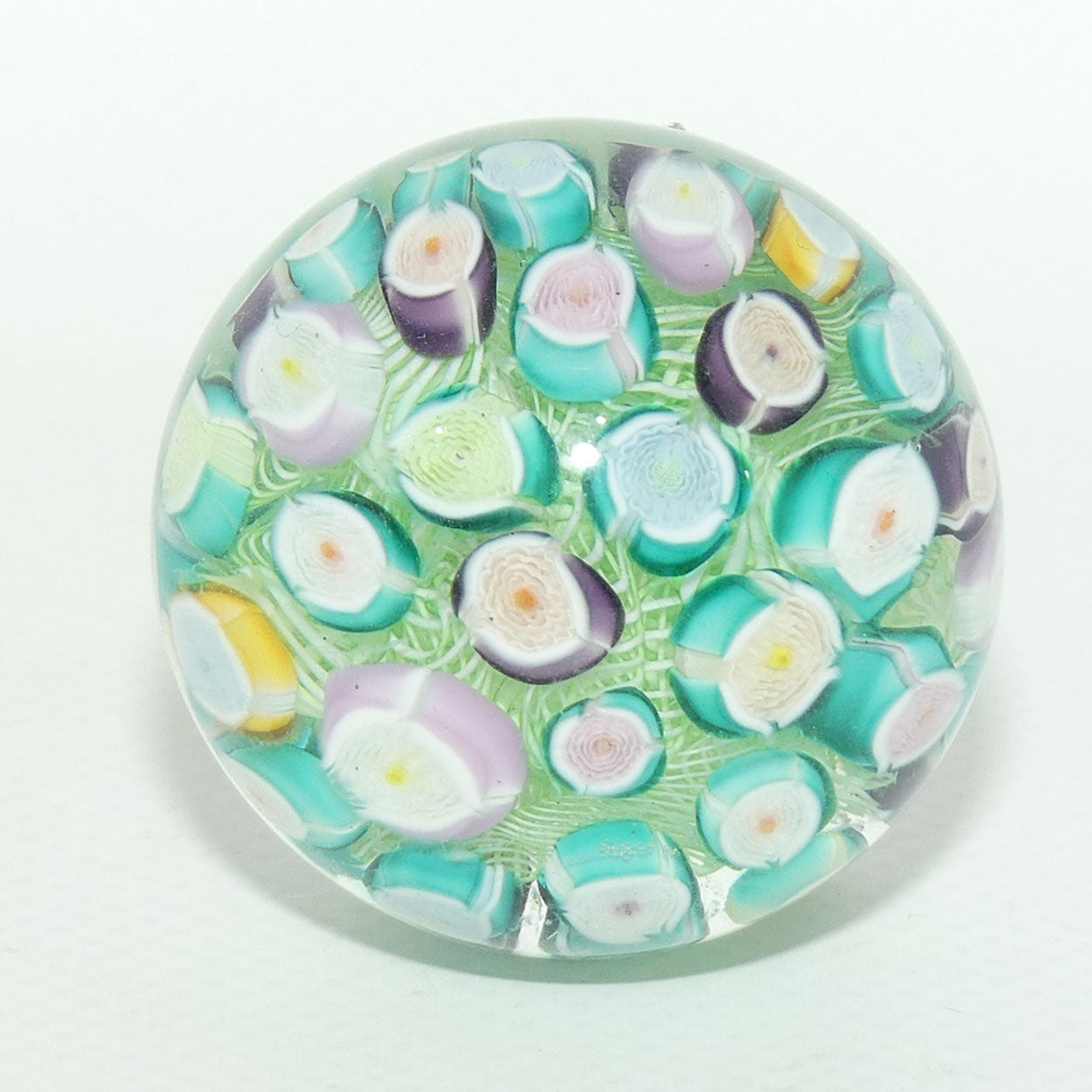 John Deacons Scotland Millefiori Roses Ultra Mini paperweight #1