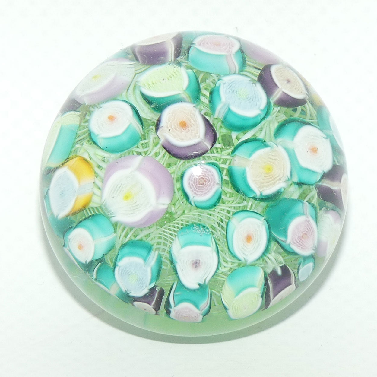 John Deacons Scotland Millefiori Roses Ultra Mini paperweight #1