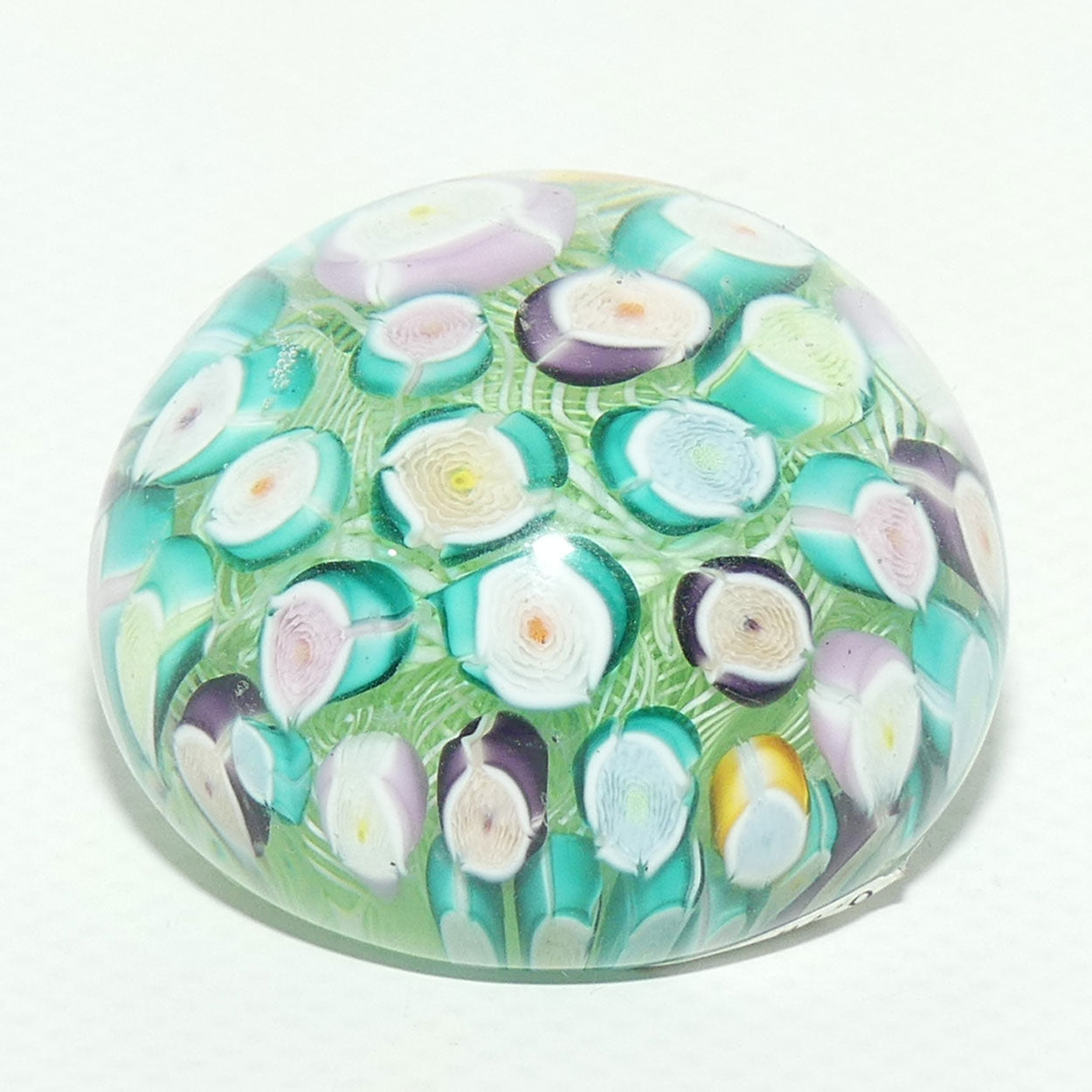 John Deacons Scotland Millefiori Roses Ultra Mini paperweight #1