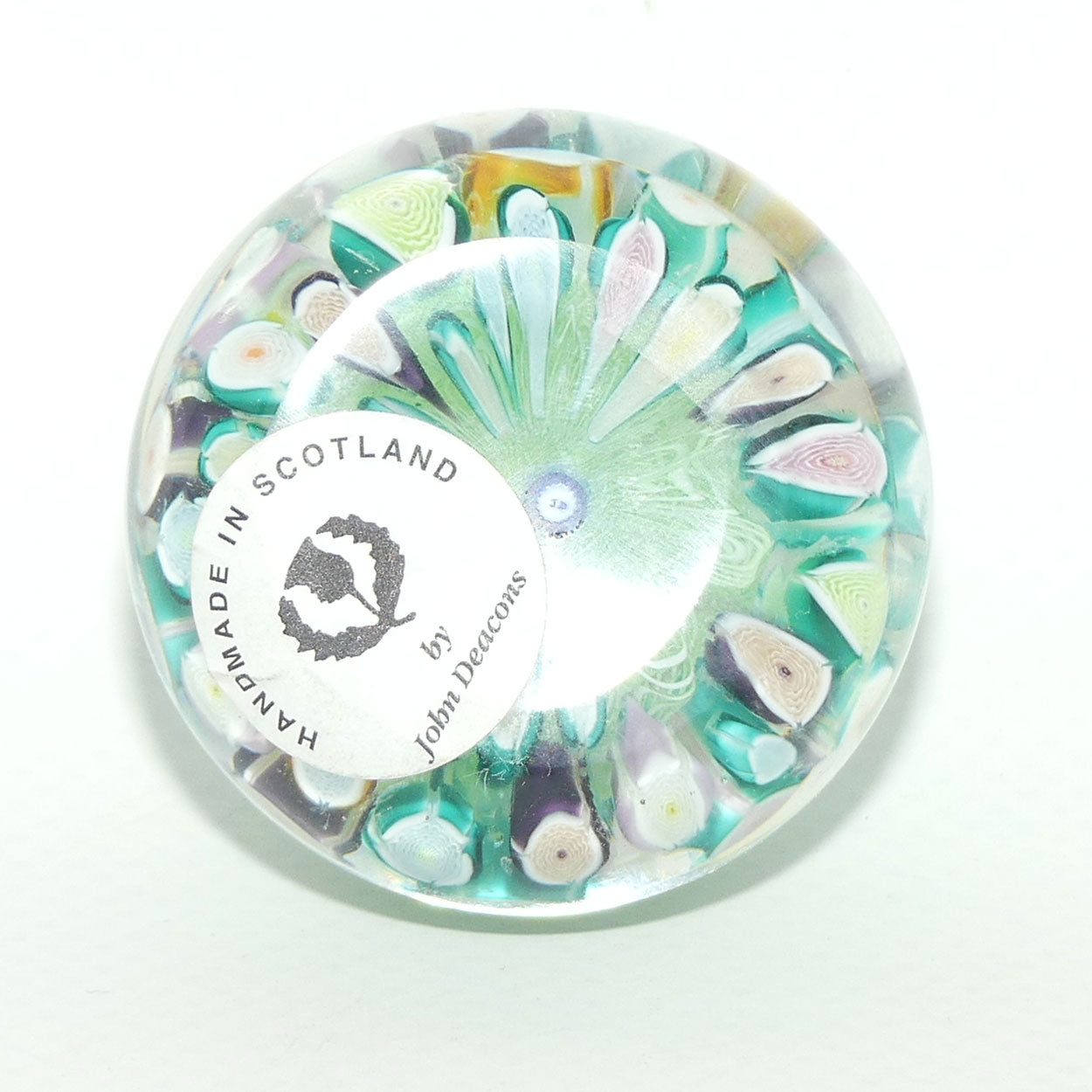 John Deacons Scotland Millefiori Roses Ultra Mini paperweight #1