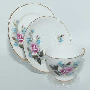 Royal Vale Bone China Pink Rose | Blue Harebell trio