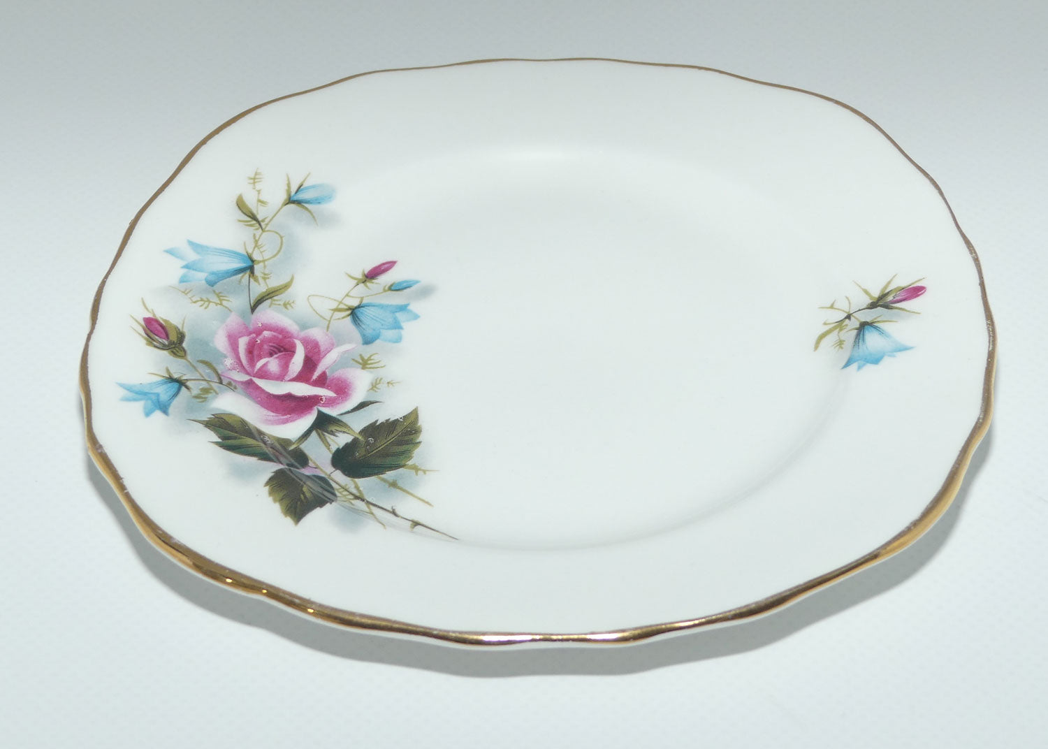 Royal Vale Bone China Pink Rose | Blue Harebell trio