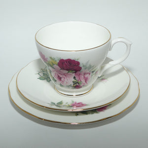 Duchess Bone China Red and Pink Roses trio