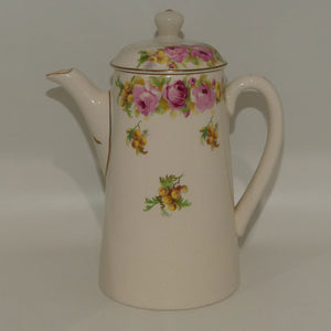 Royal Doulton Roses and Wattle coffee pot D5643