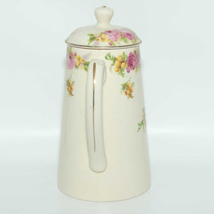 Royal Doulton Roses and Wattle coffee pot D5643