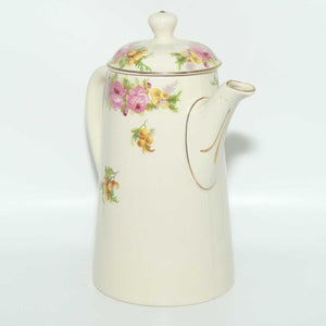 Royal Doulton Roses and Wattle coffee pot D5643