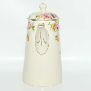 Royal Doulton Roses and Wattle coffee pot D5643