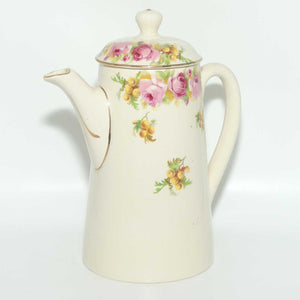 Royal Doulton Roses and Wattle coffee pot D5643