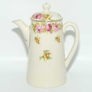 Royal Doulton Roses and Wattle coffee pot D5643