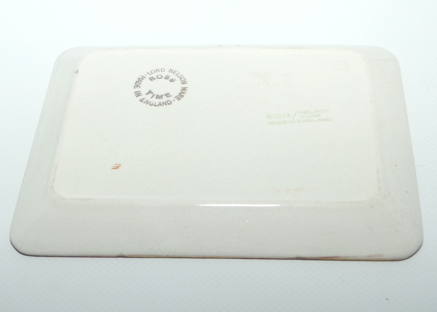 Lord Nelson Ware England Rose Time pattern butter dish and cover