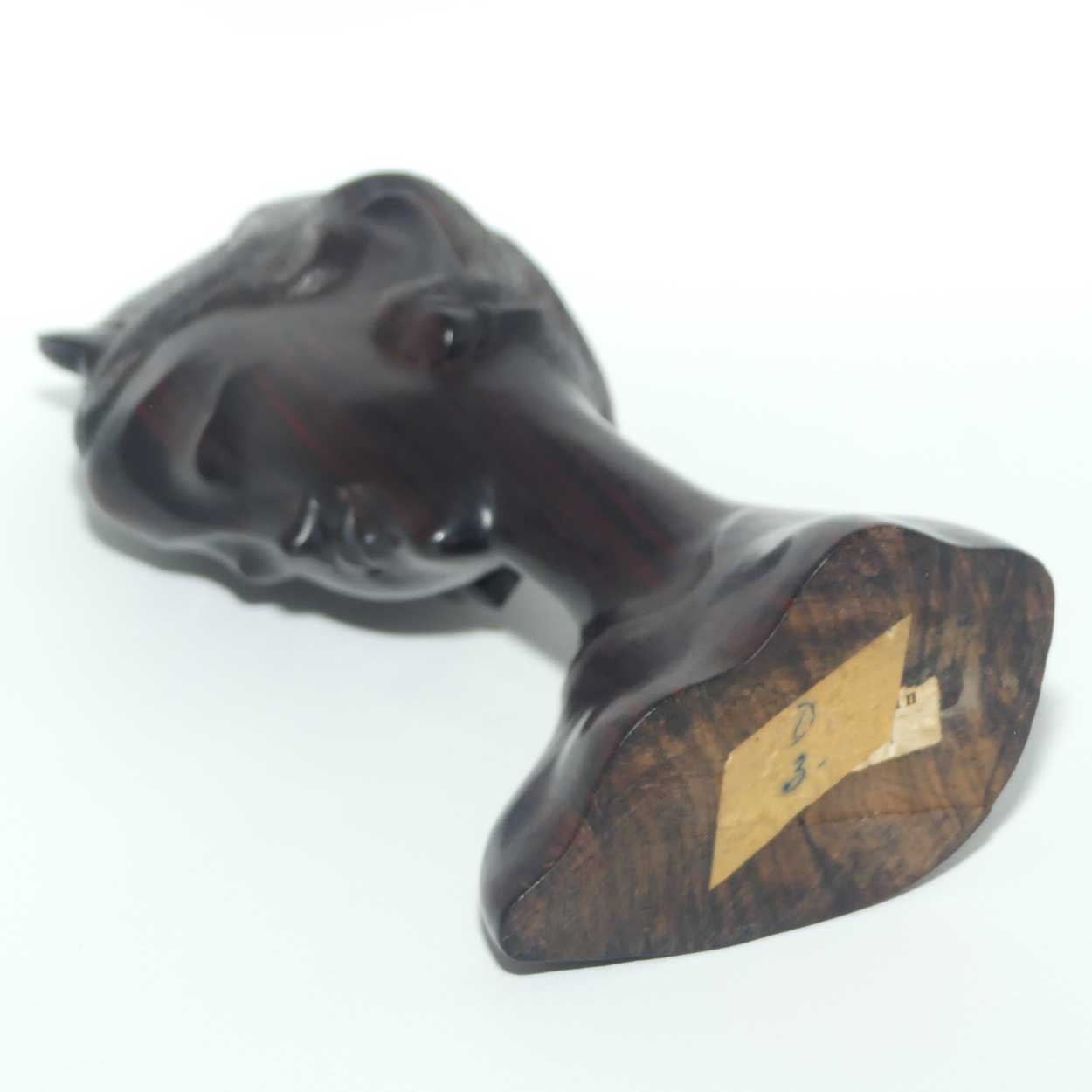 Early to Mid 20th Century South East Asian carving of Elegant Woman | Rosewood