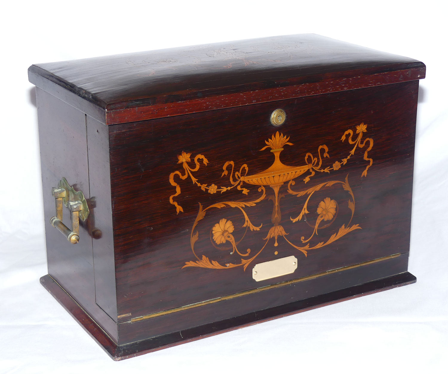 An Early to Mid Victorian Rosewood Travelling Office Writing Box | Compendium