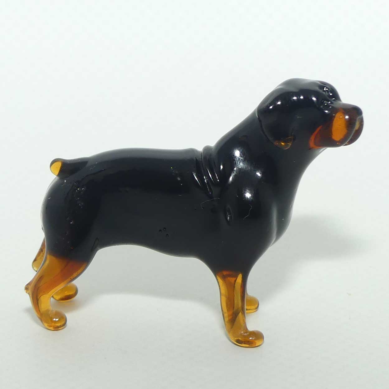 Fine quality Russian Lampwork Glass Rottweiler