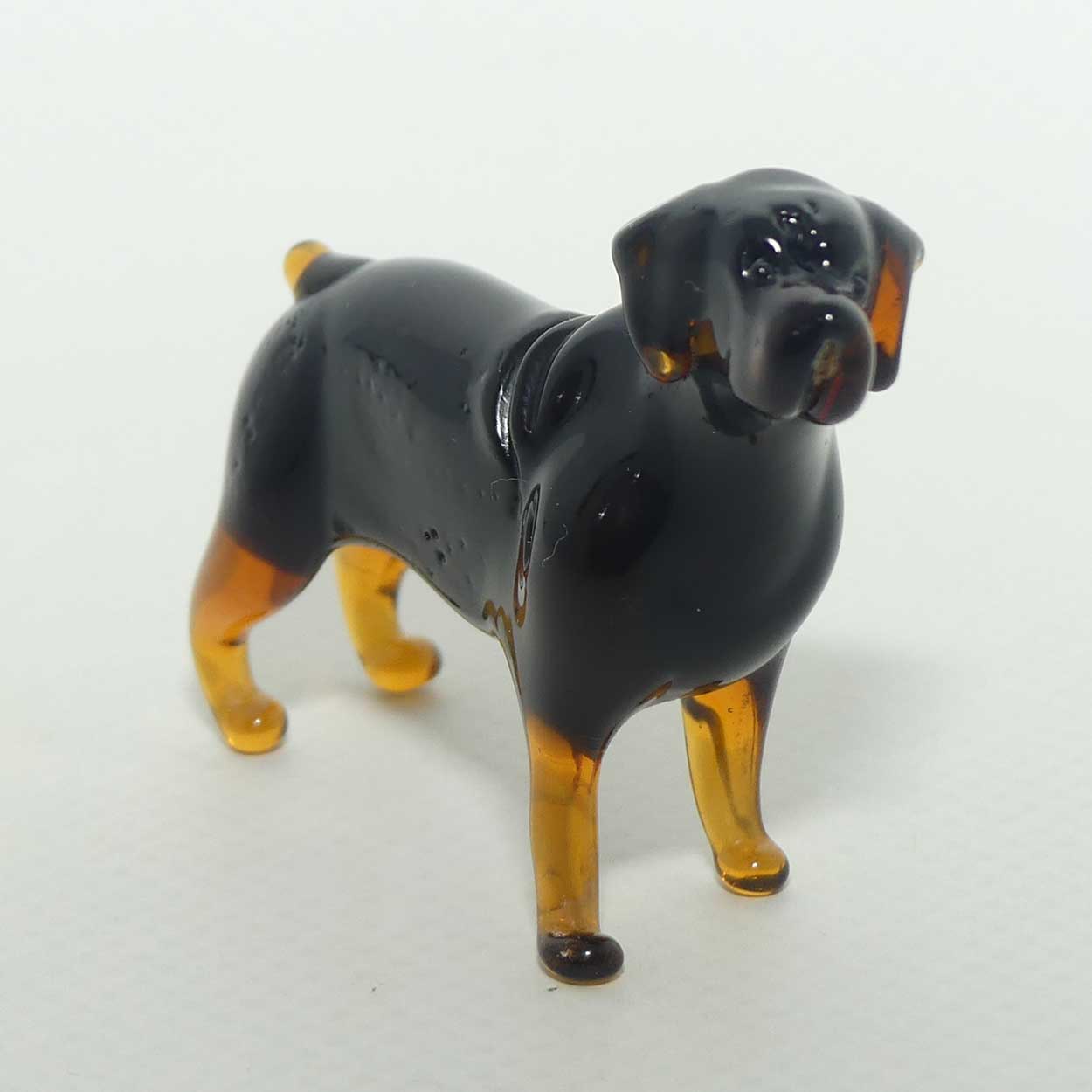 Fine quality Russian Lampwork Glass Rottweiler