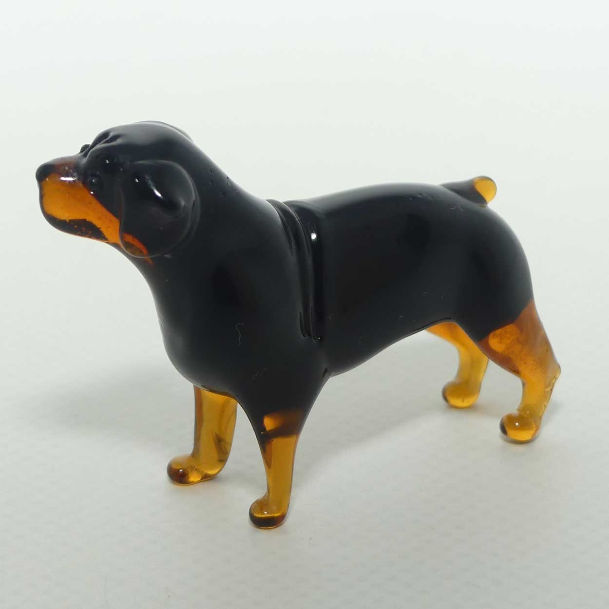 Fine quality Russian Lampwork Glass Rottweiler