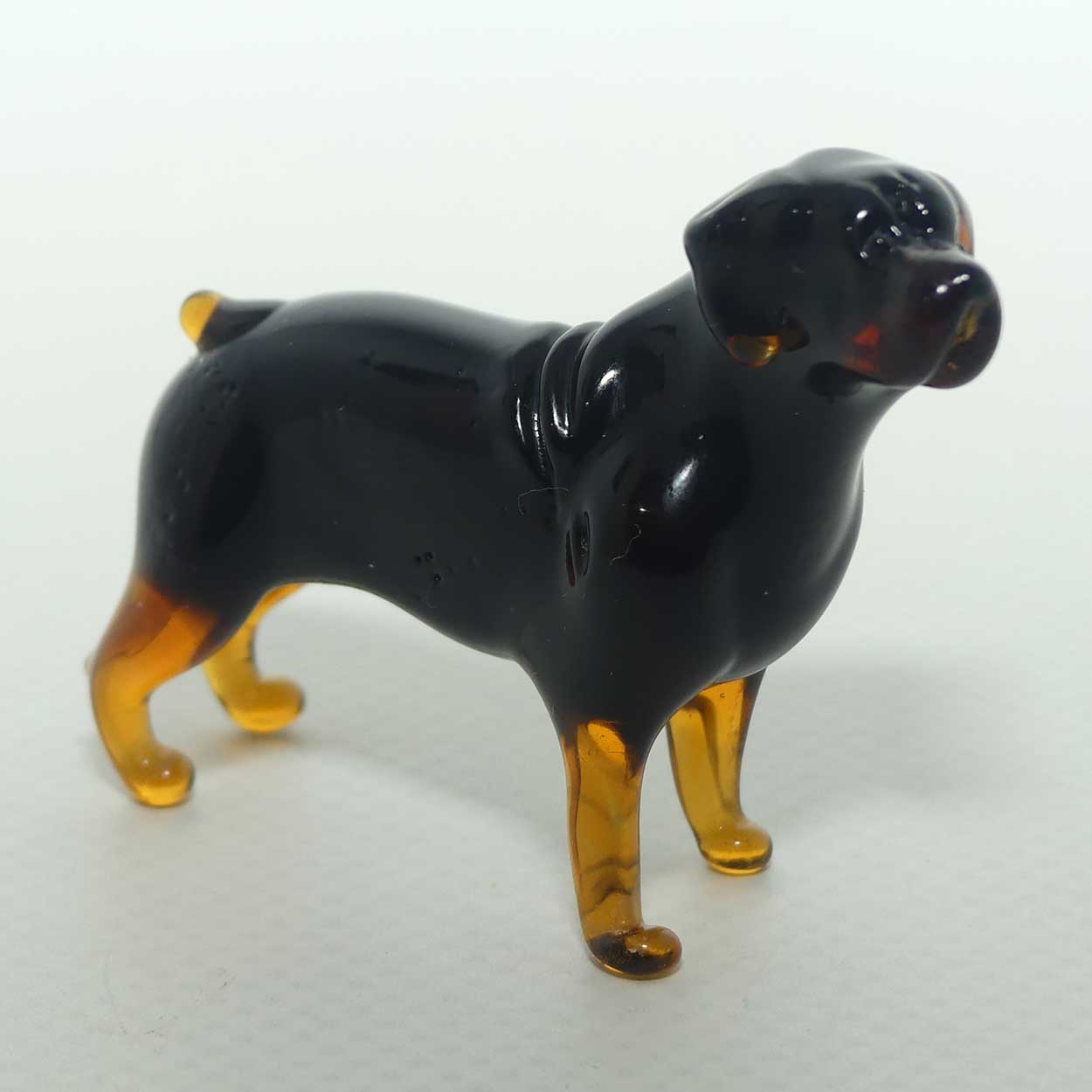 Fine quality Russian Lampwork Glass Rottweiler