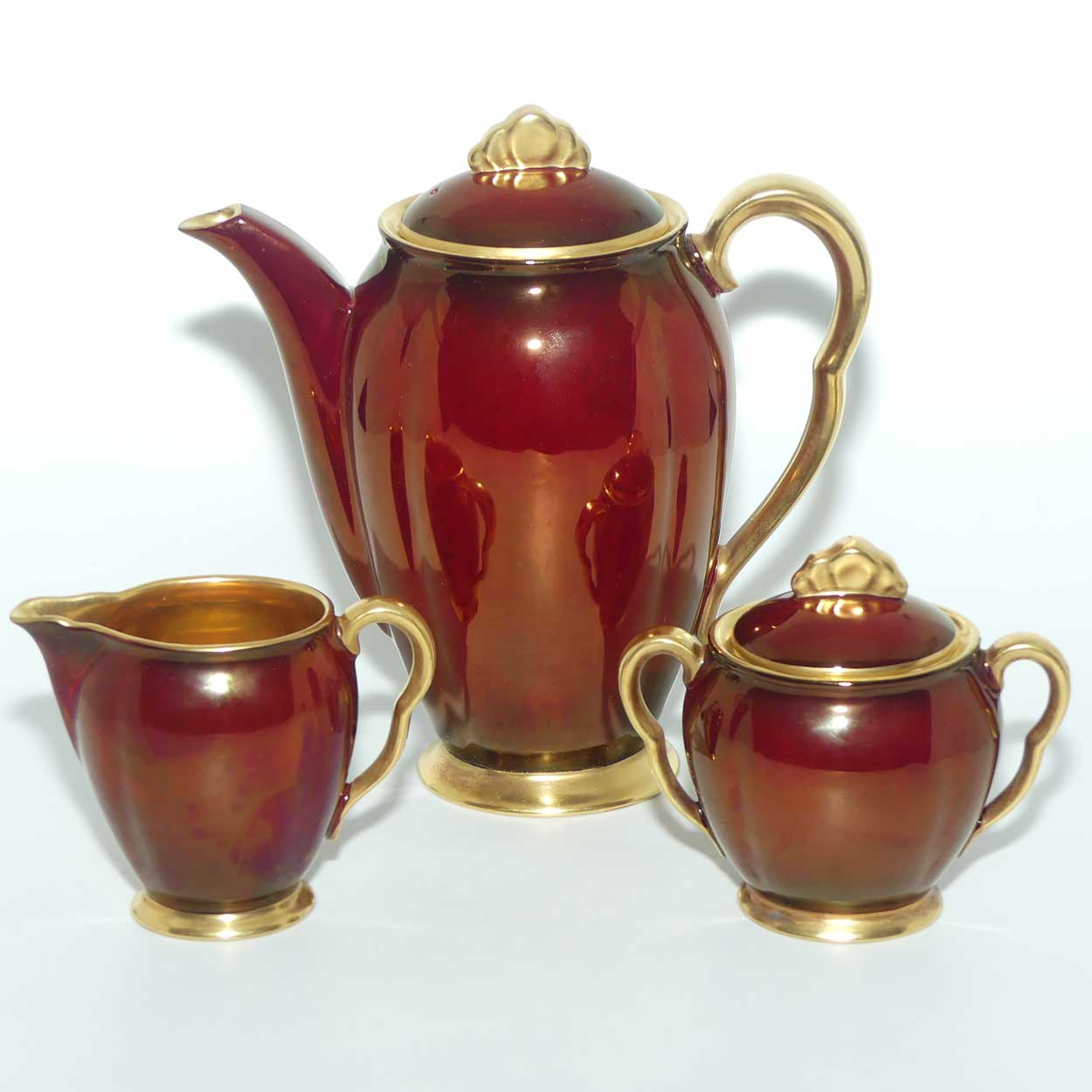 Carlton Ware Rouge Royale 15 piece coffee set