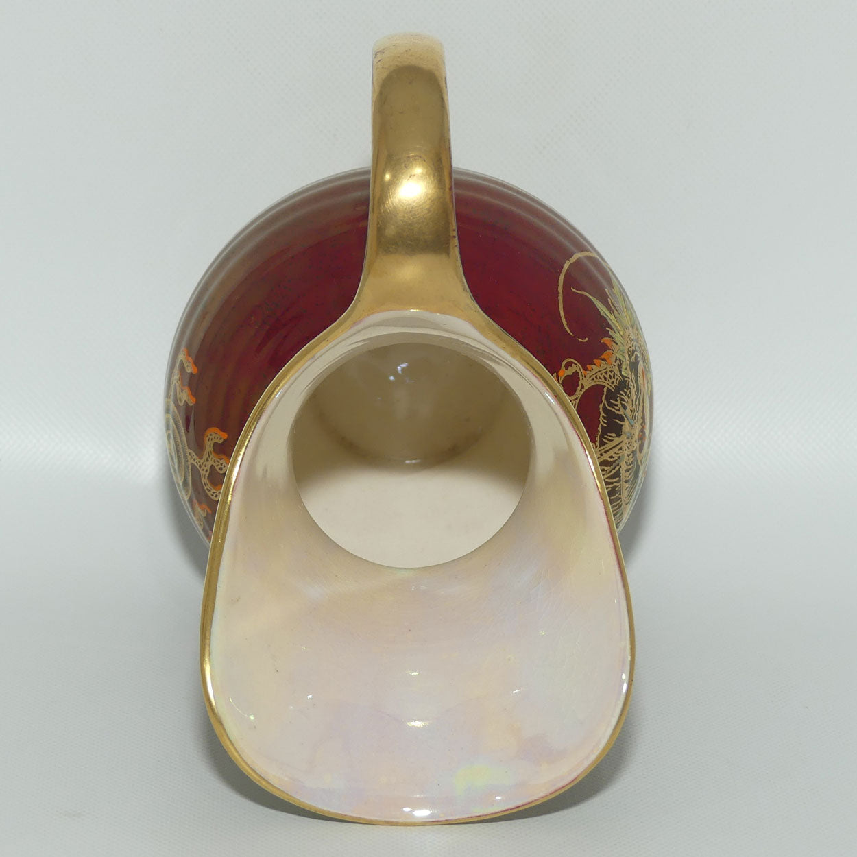 Crown Devon Fieldings Rouge Dragon design jug | 16.5cms