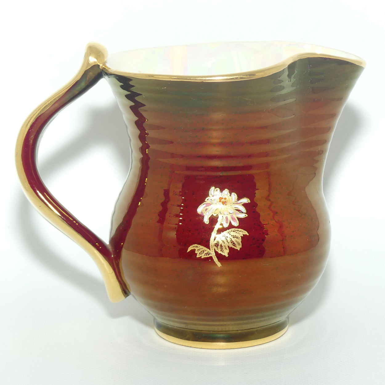 Crown Devon Fieldings Rouge Floral design jug | 11cms