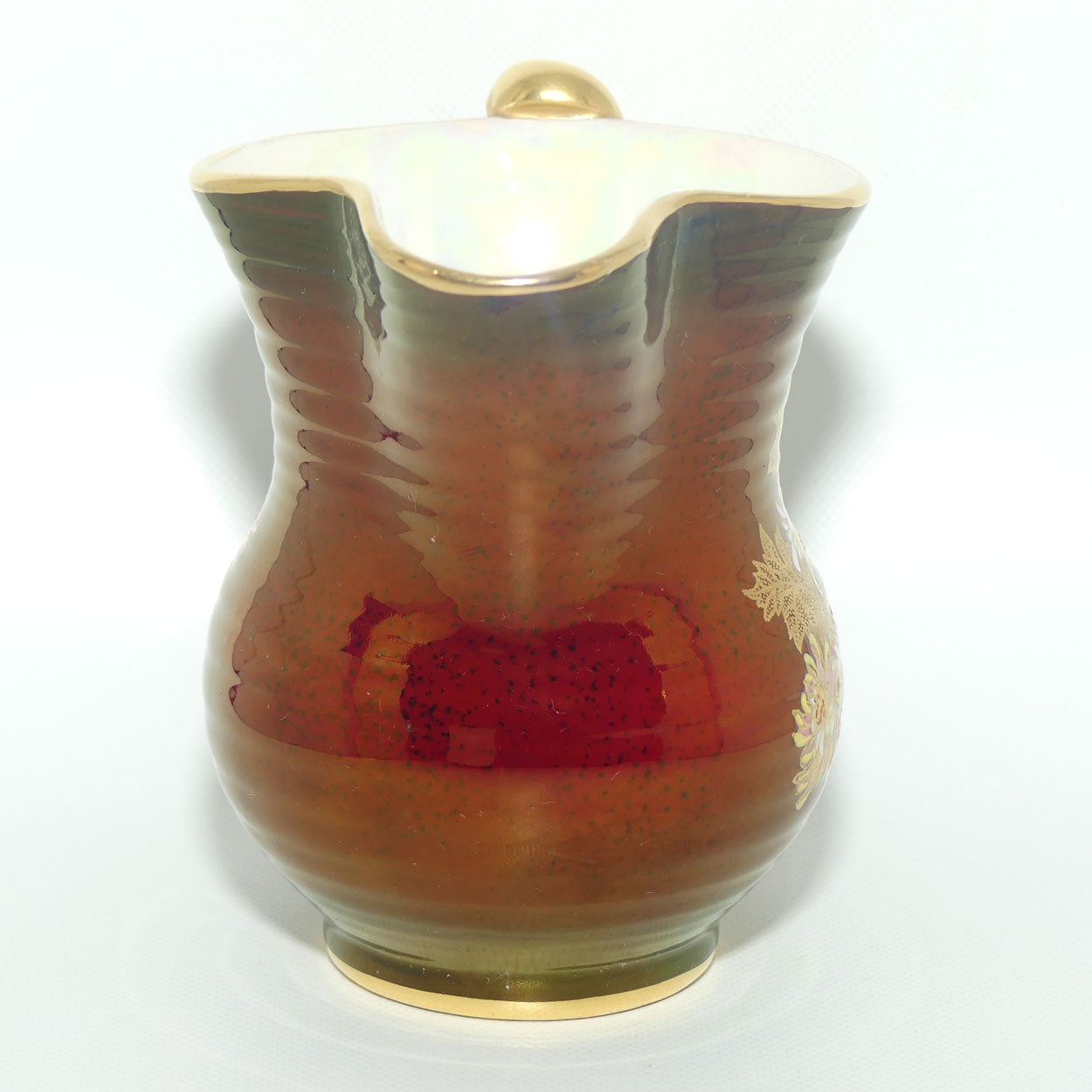 Crown Devon Fieldings Rouge Floral design jug | 11cms