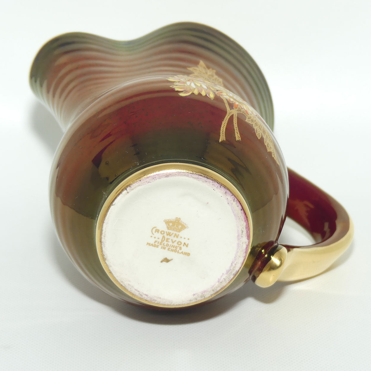 Crown Devon Fieldings Rouge Floral design jug | 11cms