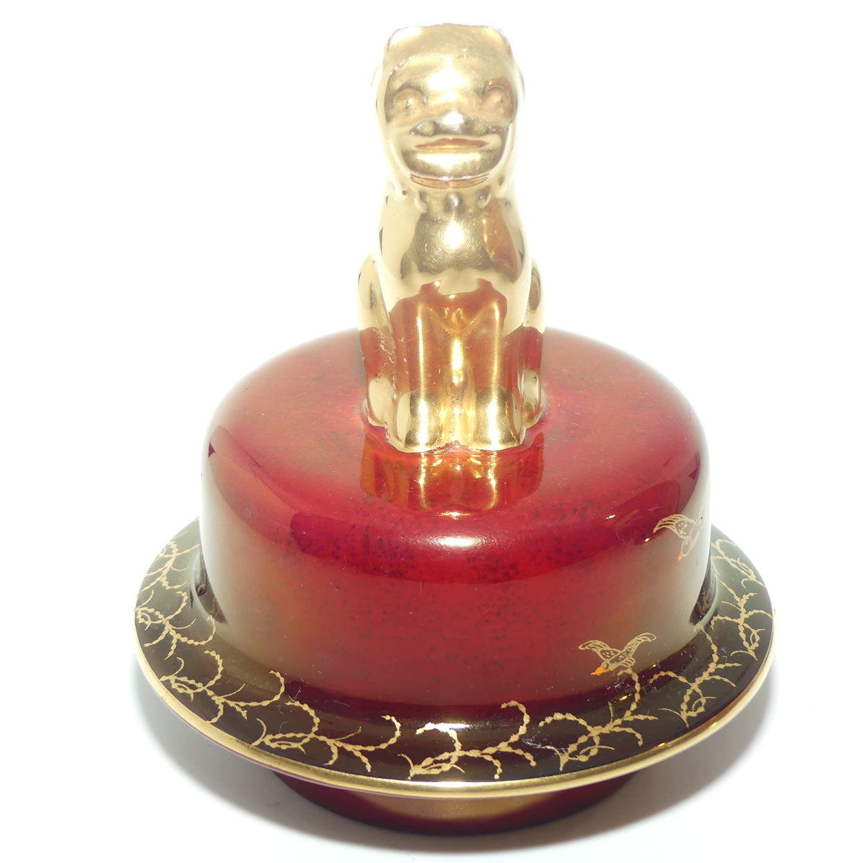 Crown Devon Fieldings Rouge Tall Ships design Temple Urn signed D Cole