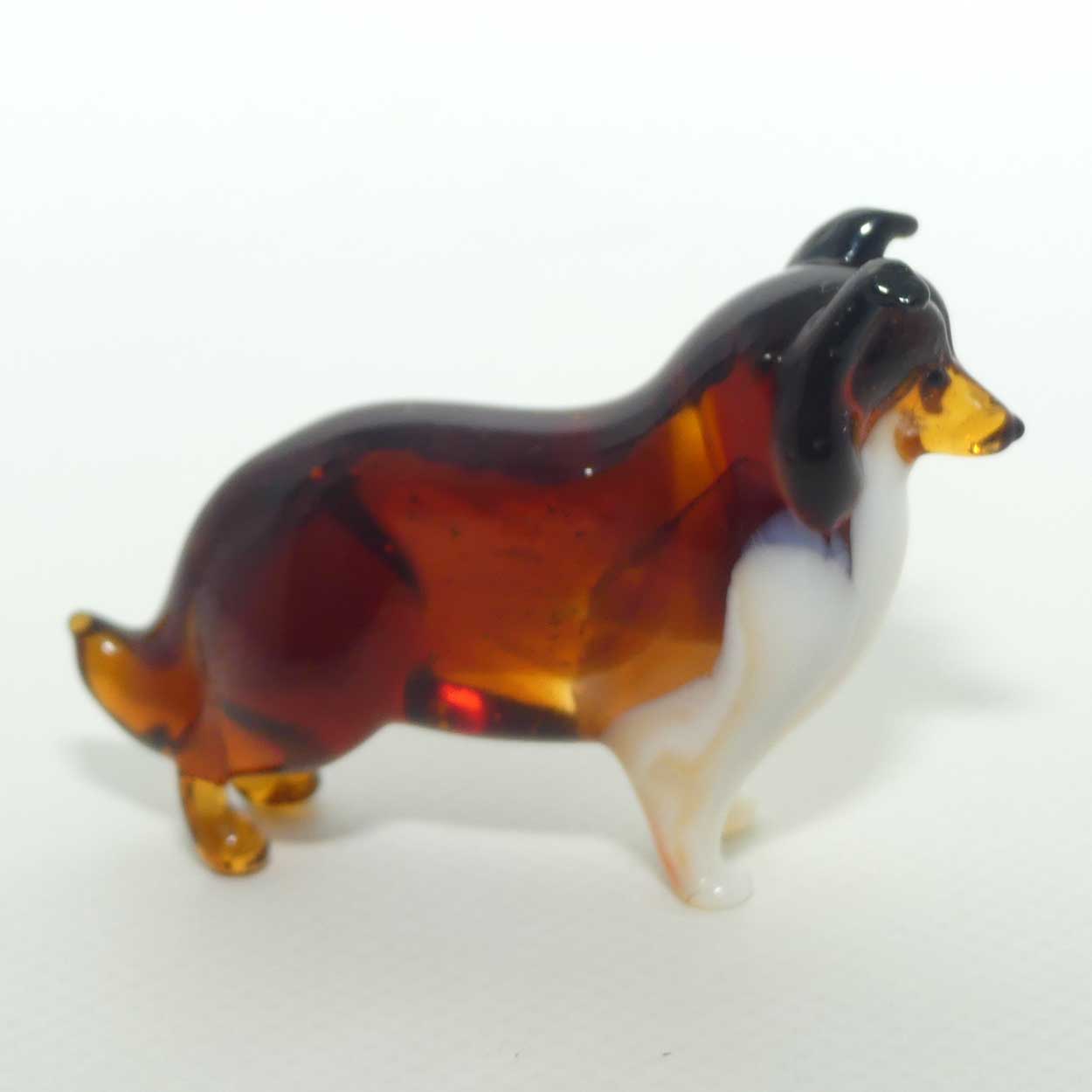 Fine quality Russian Lampwork Glass Rough Collie