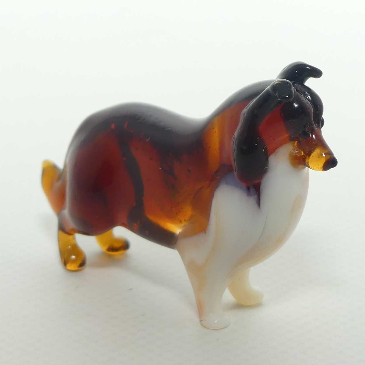Fine quality Russian Lampwork Glass Rough Collie
