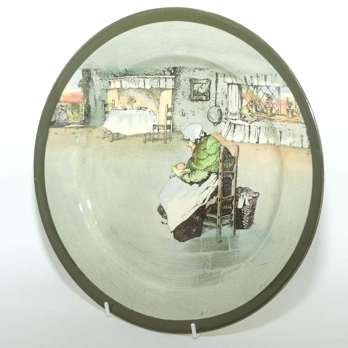 Royal Doulton Fireside plate D4570 | 26cm | Old Lady with baby