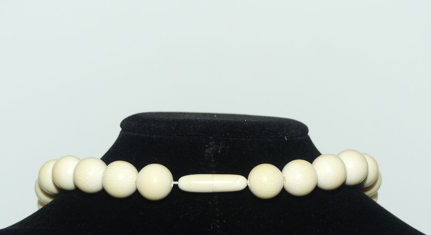 Superb Antique set of Round form Ivory Beads | 12 to 13mm thick
