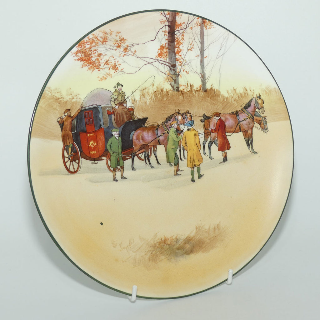 Royal Doulton Coaching Days cabinet plate E3804 | 22.5cm | no backstamp