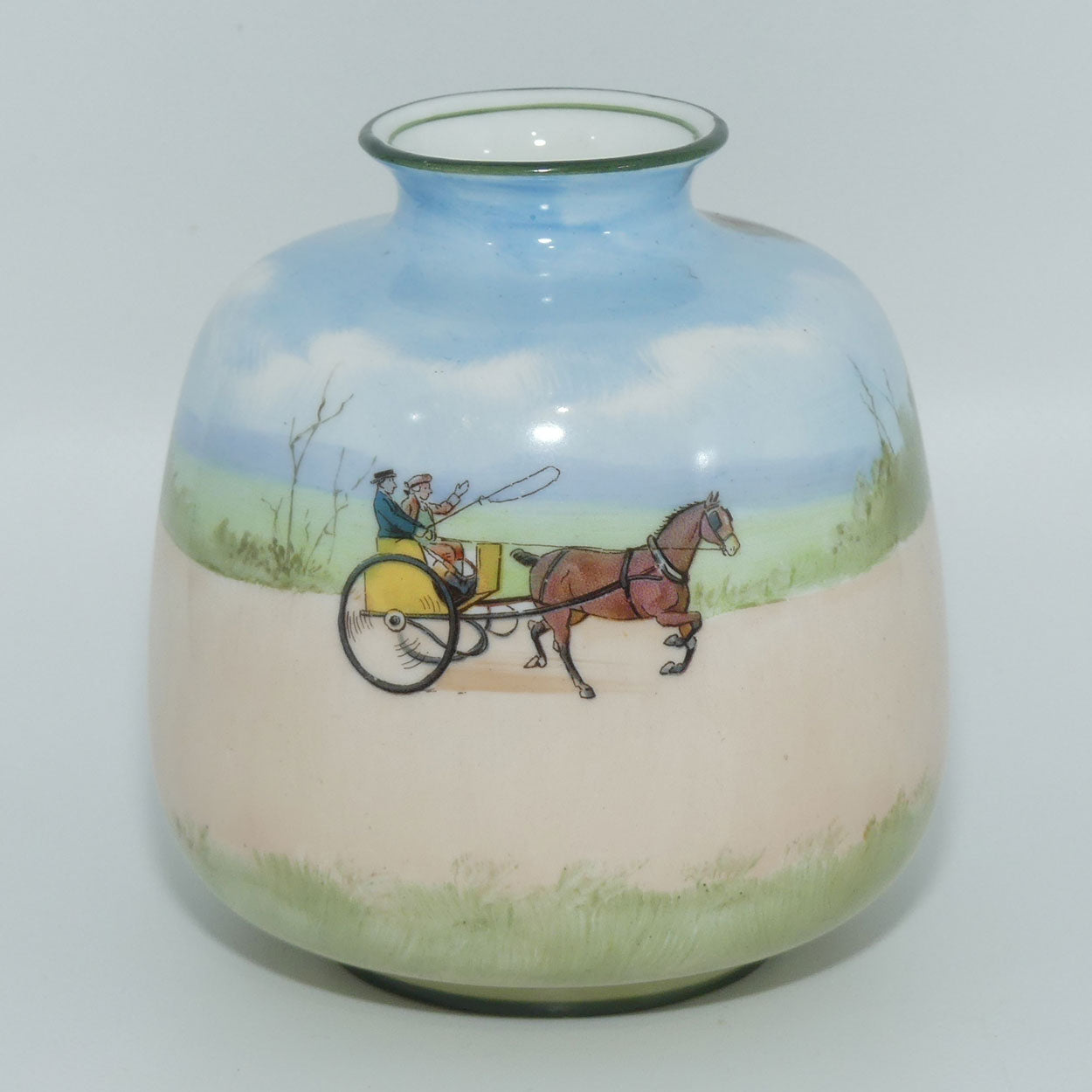 Royal Doulton Blue Sky | Coaching Days small vase #2
