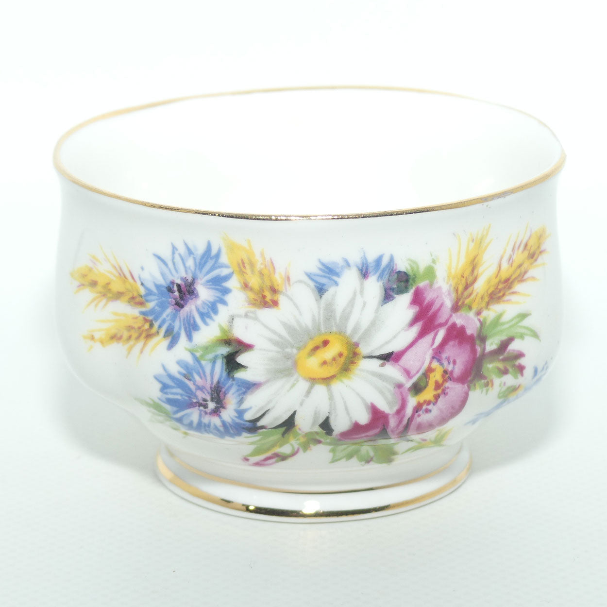 Royal Albert Bone China England Harvest Bouquet pattern sugar bowl