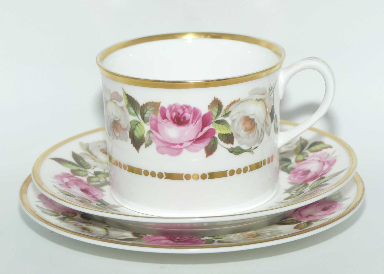 Royal Worcester Royal Garden pattern tea can trio