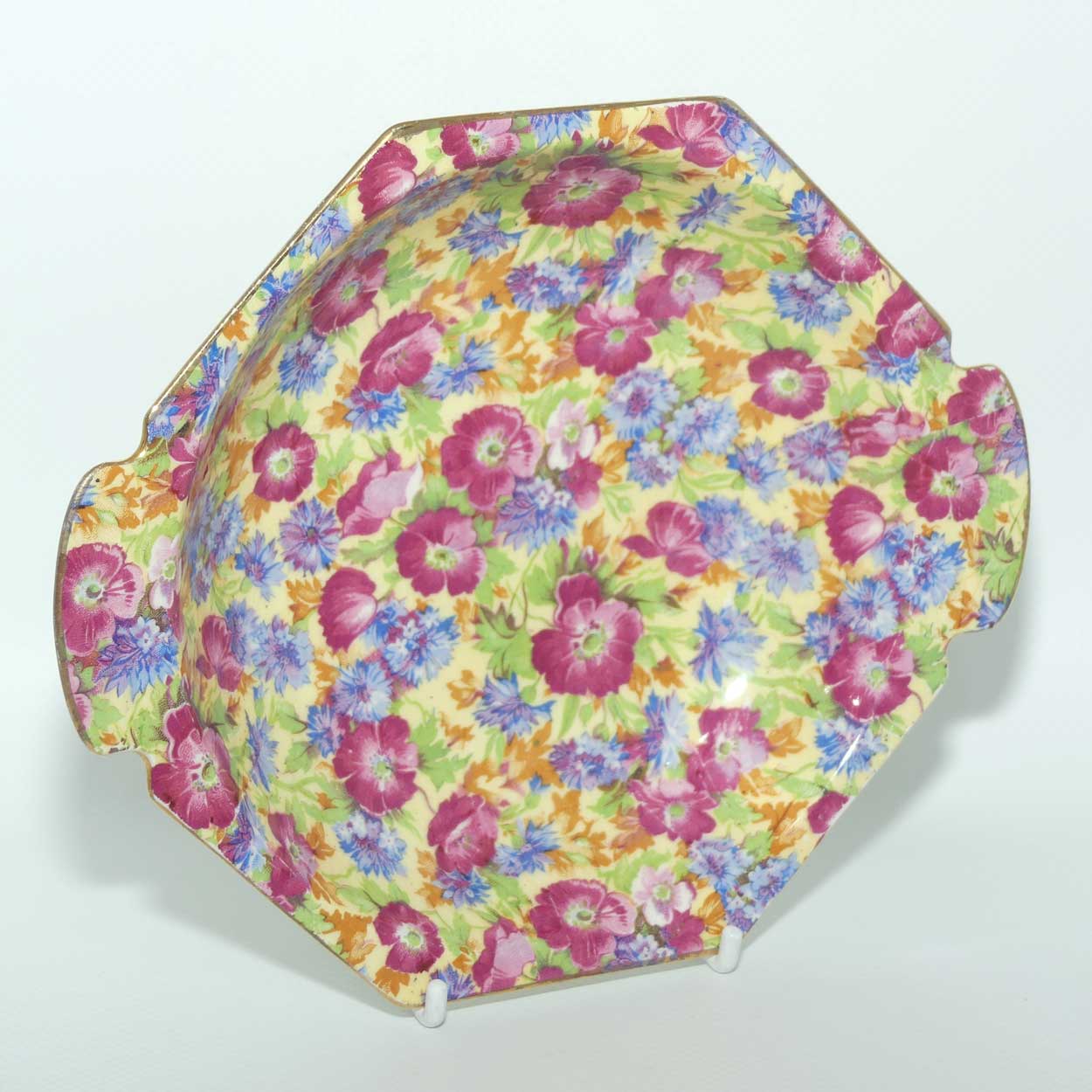 Royal Winton Chintz Royalty octagonal tab handle bowl
