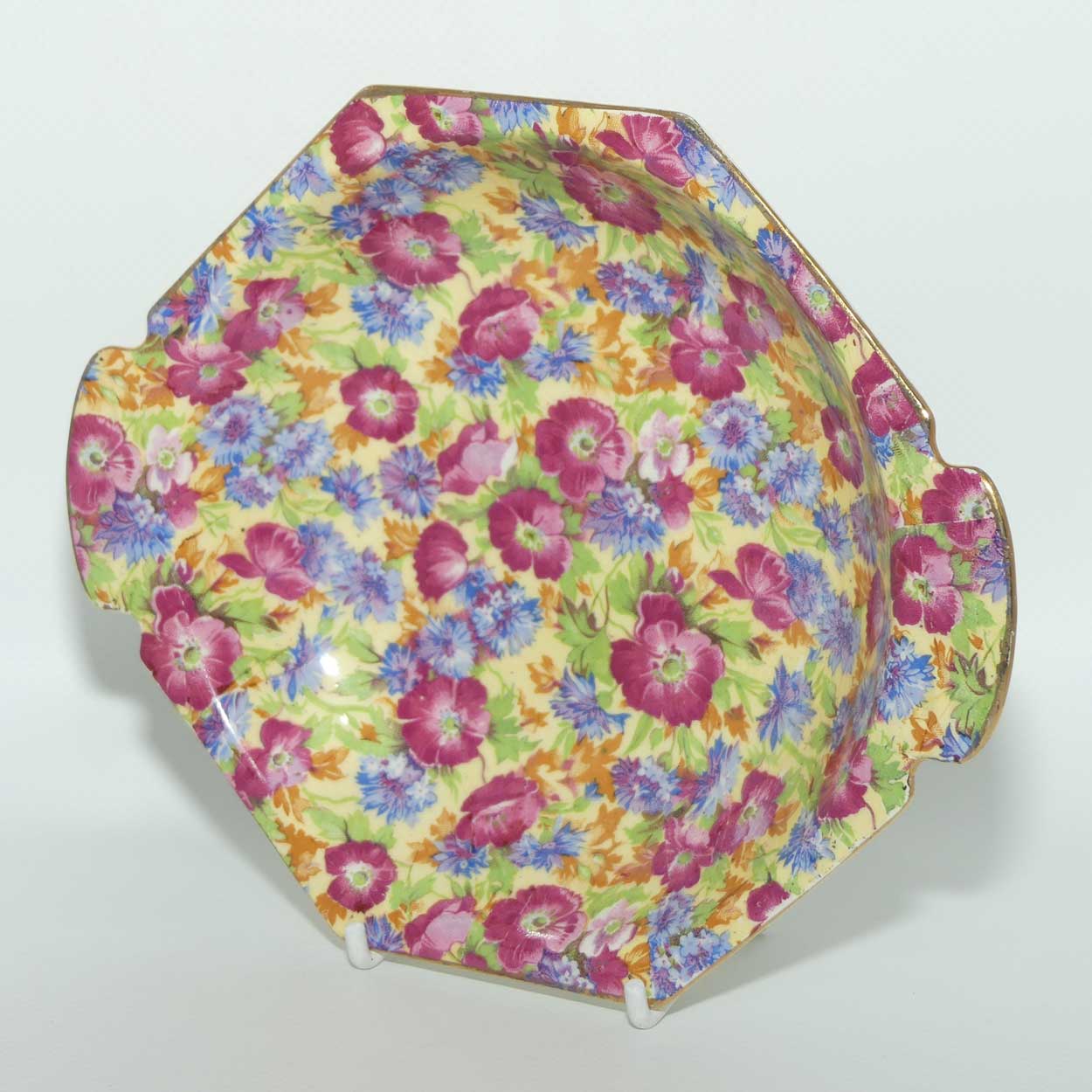 Royal Winton Chintz Royalty octagonal tab handle bowl