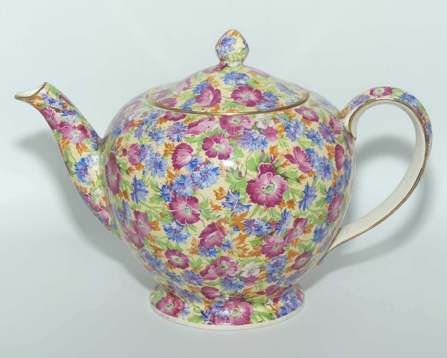 Royal Winton Grimwades Chintz Royalty pattern Albans shape tea pot