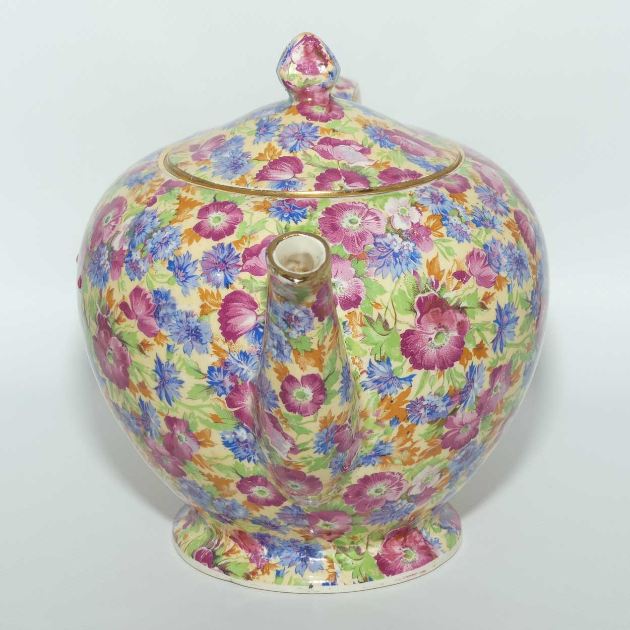 Royal Winton Grimwades Chintz Royalty pattern Albans shape tea pot