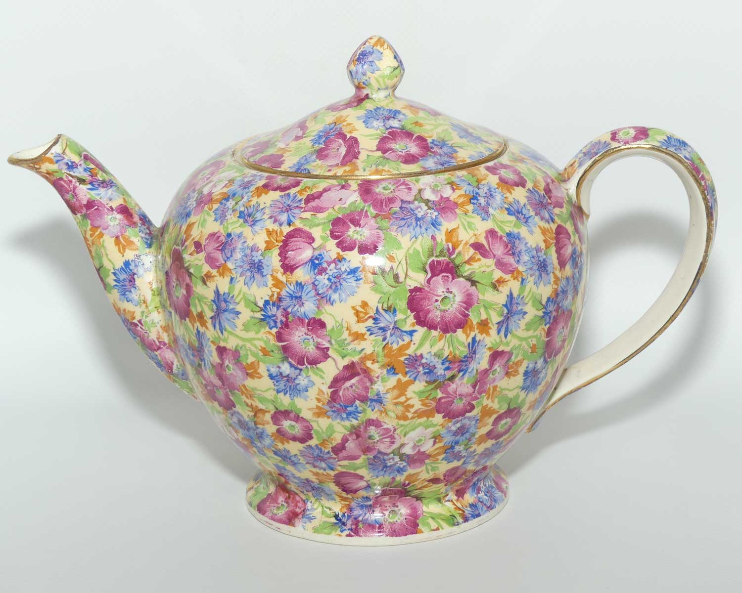 Royal Winton Grimwades Chintz Royalty pattern Albans shape tea pot