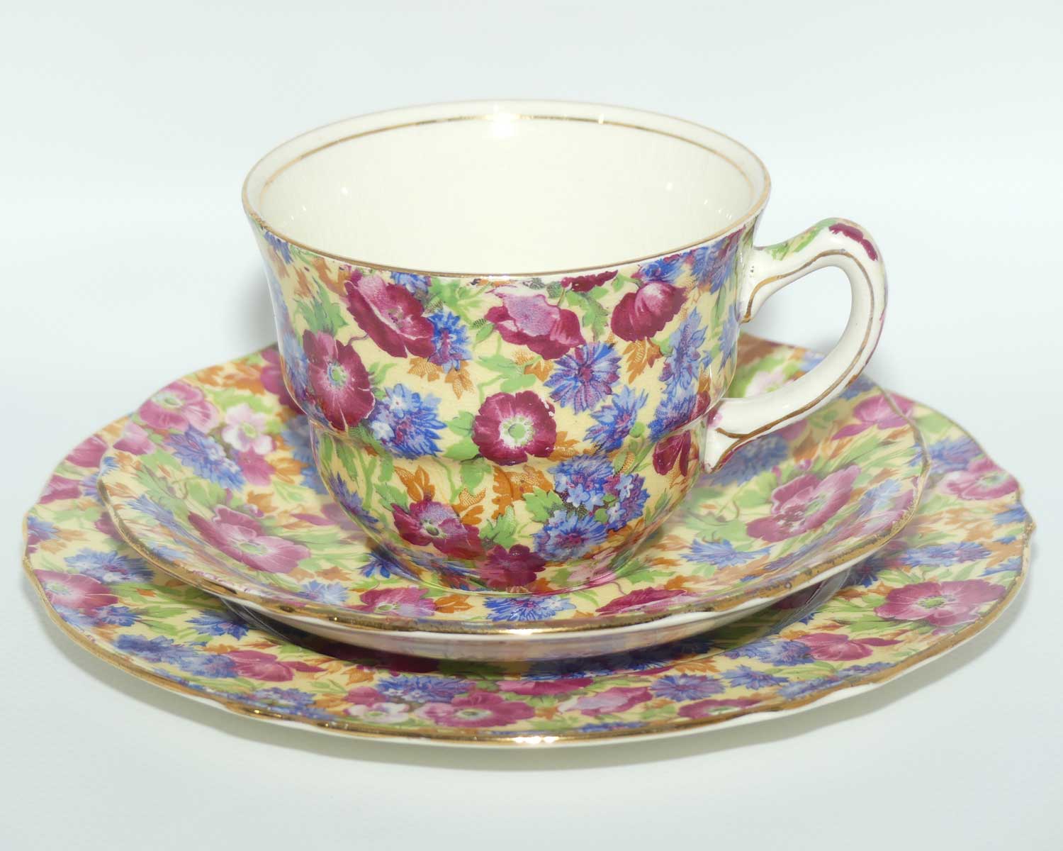 Royal Winton Vintage Chintz Royalty trio | Round plate