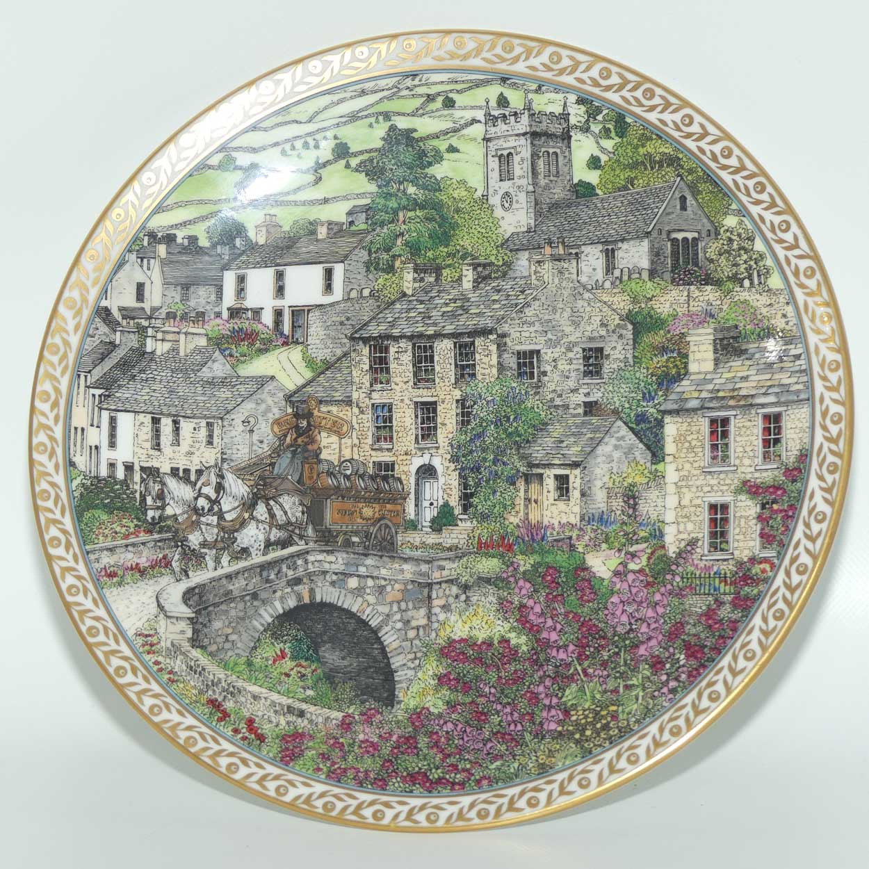 Royal Worcester Bone China plate | Villages series | MUKER | by Sue Sc